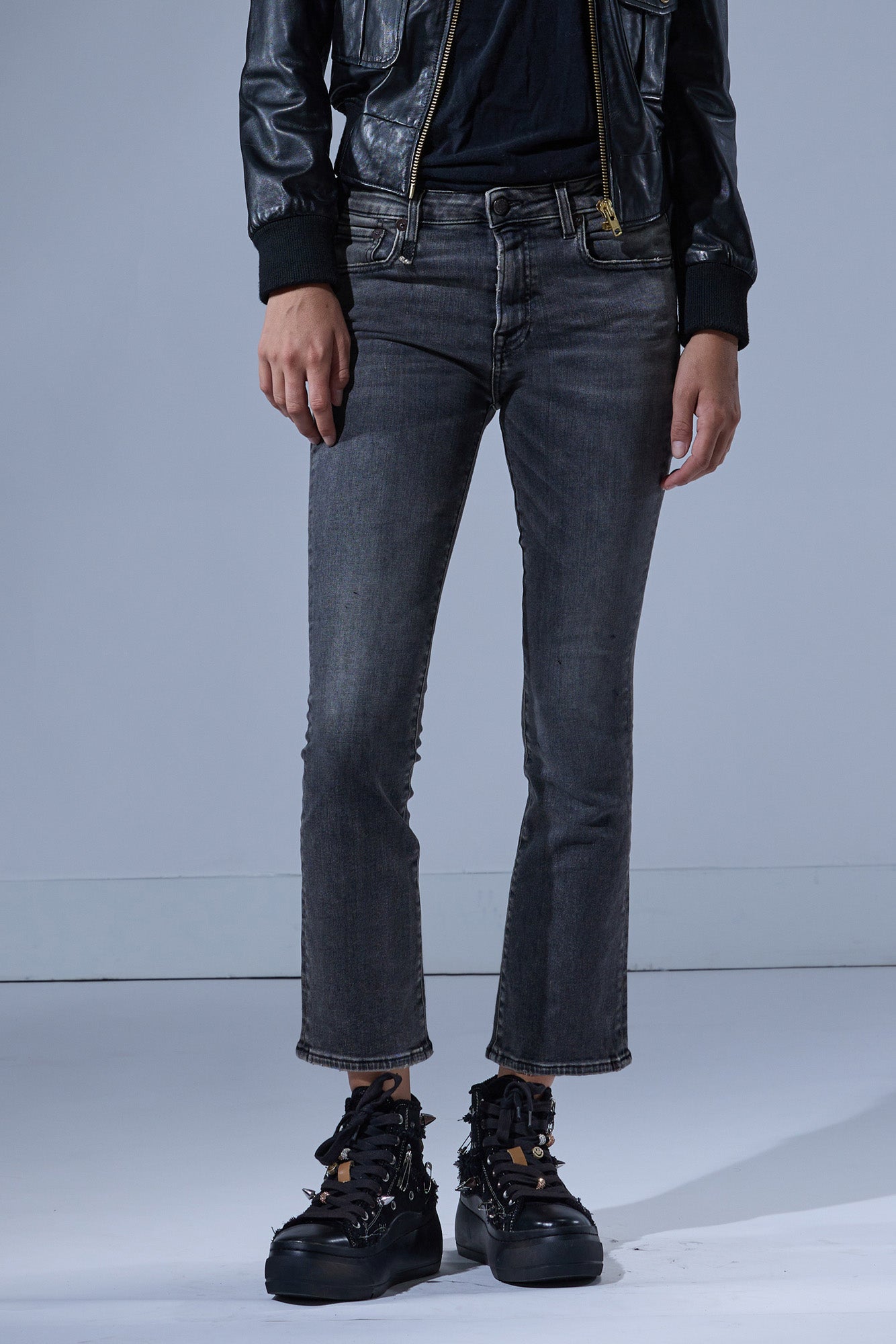 R13 Kick Fit - Leyton Black Stretch