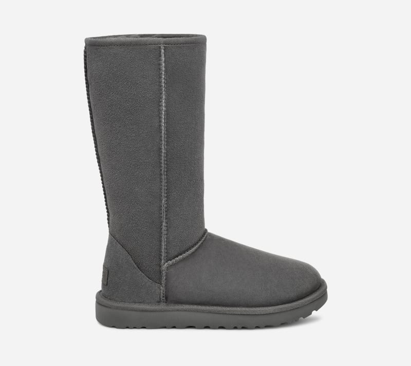 ® Women's Classic Tall II Boot Sheepskin Classic Boots in Grey, Size 9