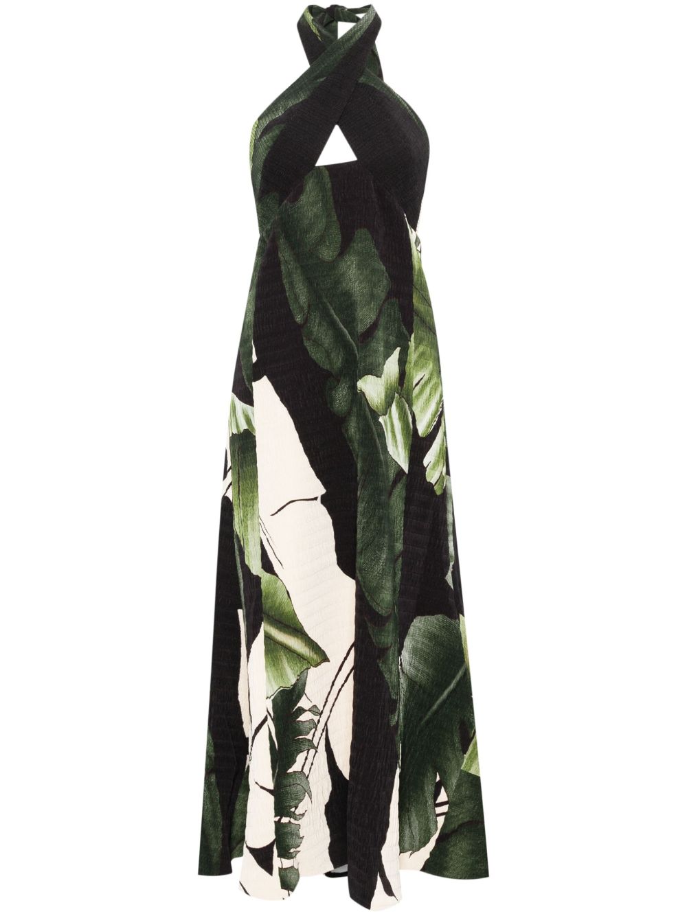 Halterneck maxi dress - Black