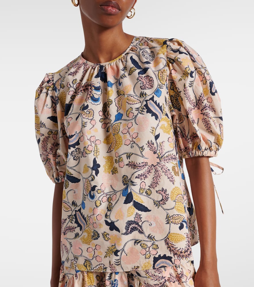 Coralie floral cotton blouse