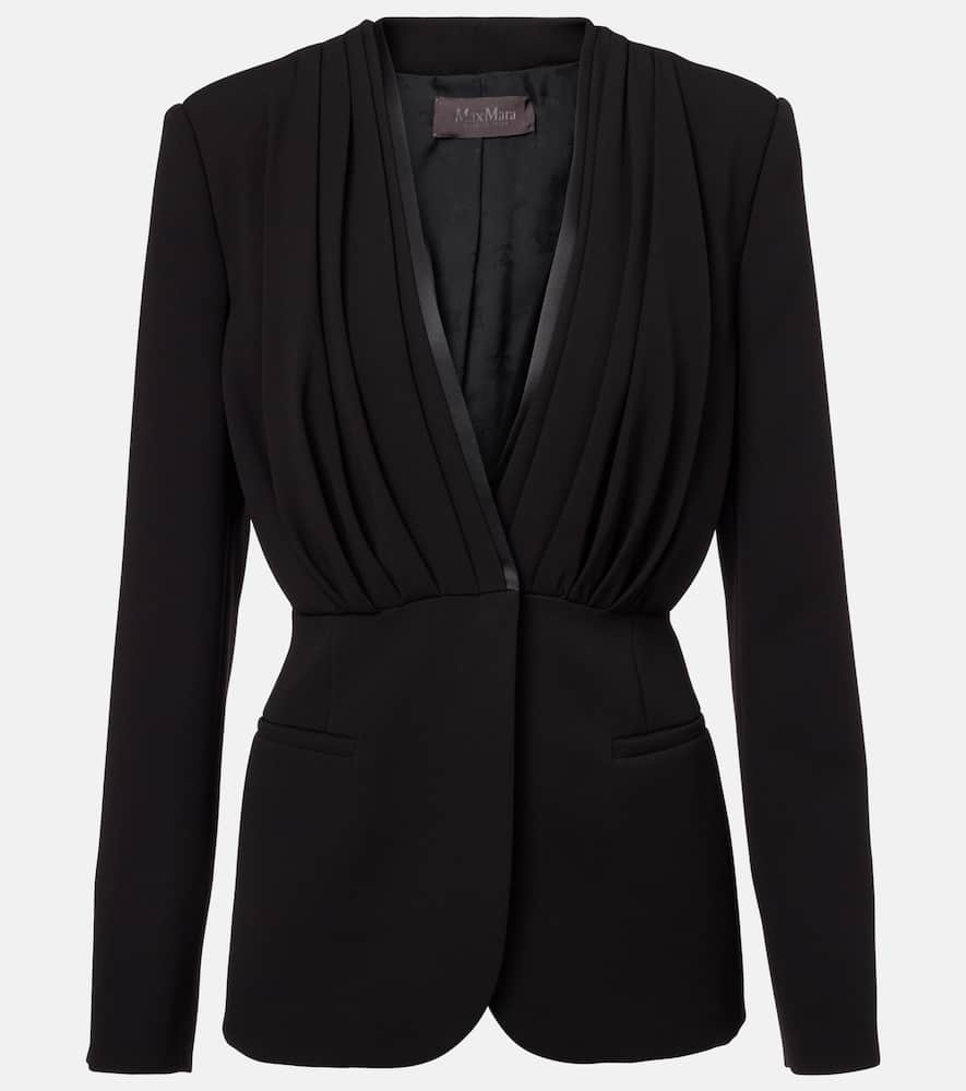 Gradi draped crêpe jacket