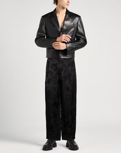 Man Pants Black Size XL Linen, Viscose