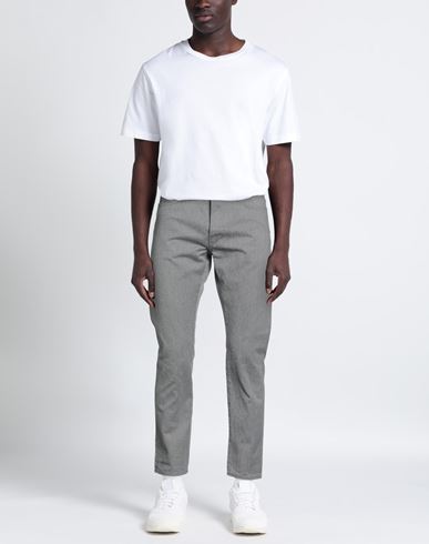 Man Jeans Grey Size 30 Cotton, Polyester, Calfskin