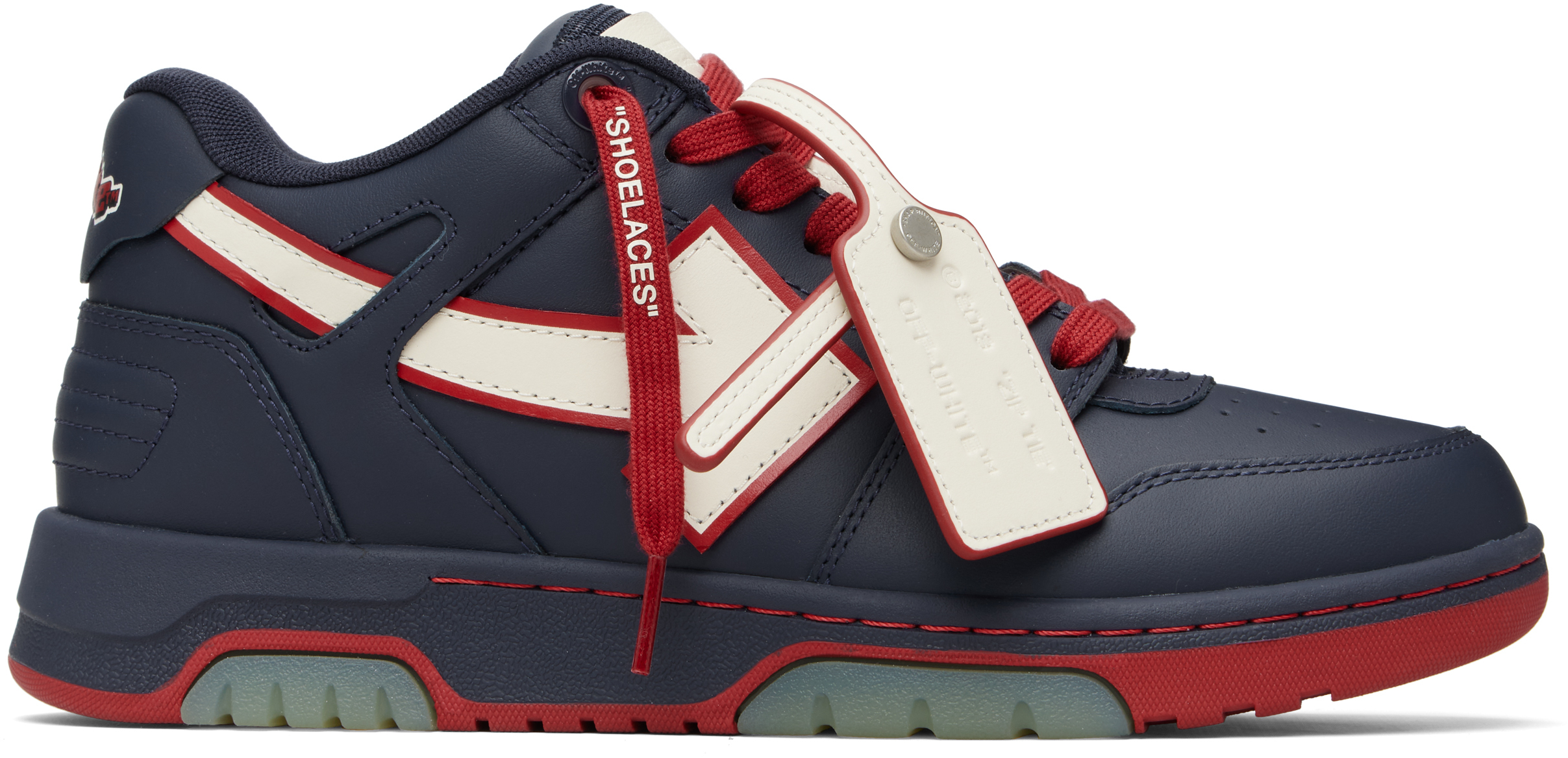 Navy 'Out Of Office' Outline Sneakers