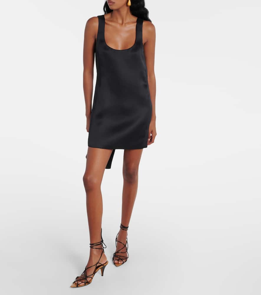 Pranta silk satin minidress