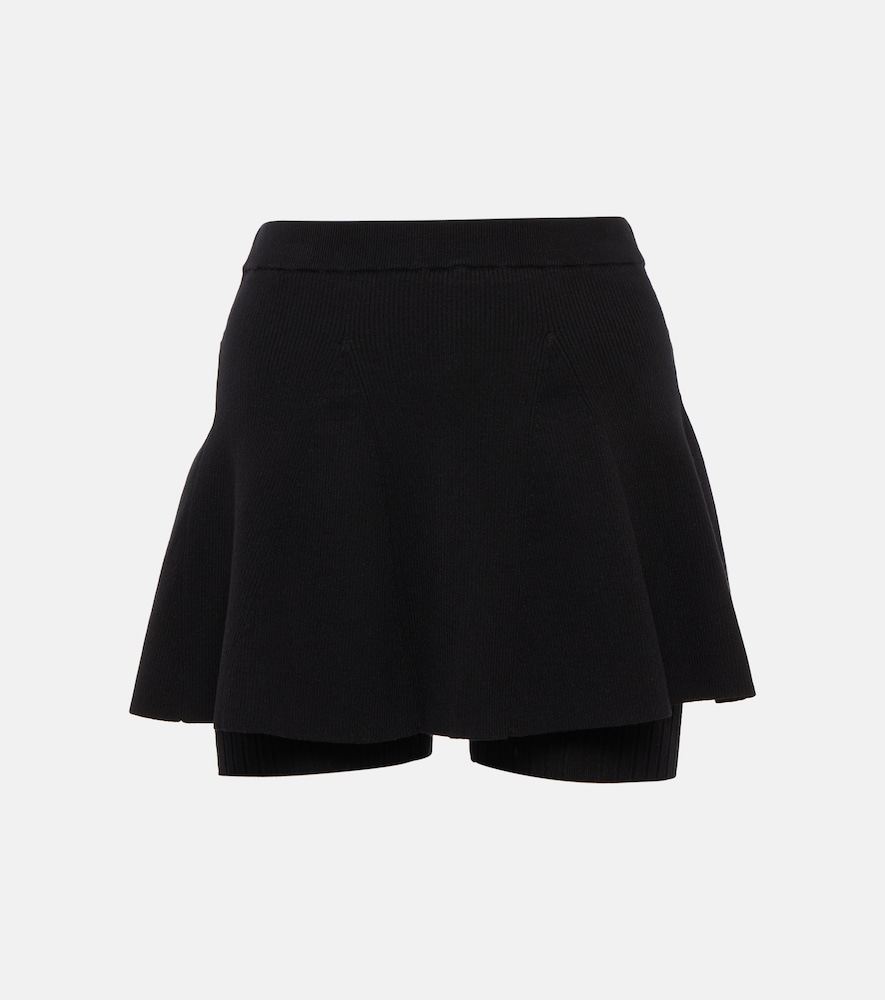 Live The Process Alba ribbed-knit skort
