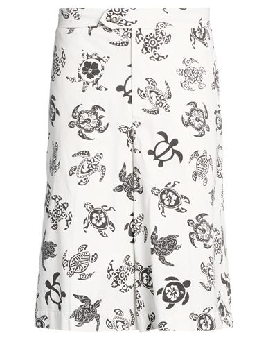 Man Shorts & Bermuda Shorts White Size M Cotton