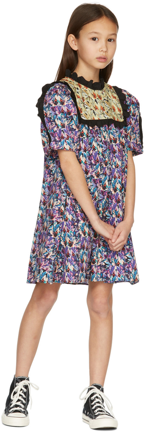 Kids Blue &amp; Khaki Huddy Dress