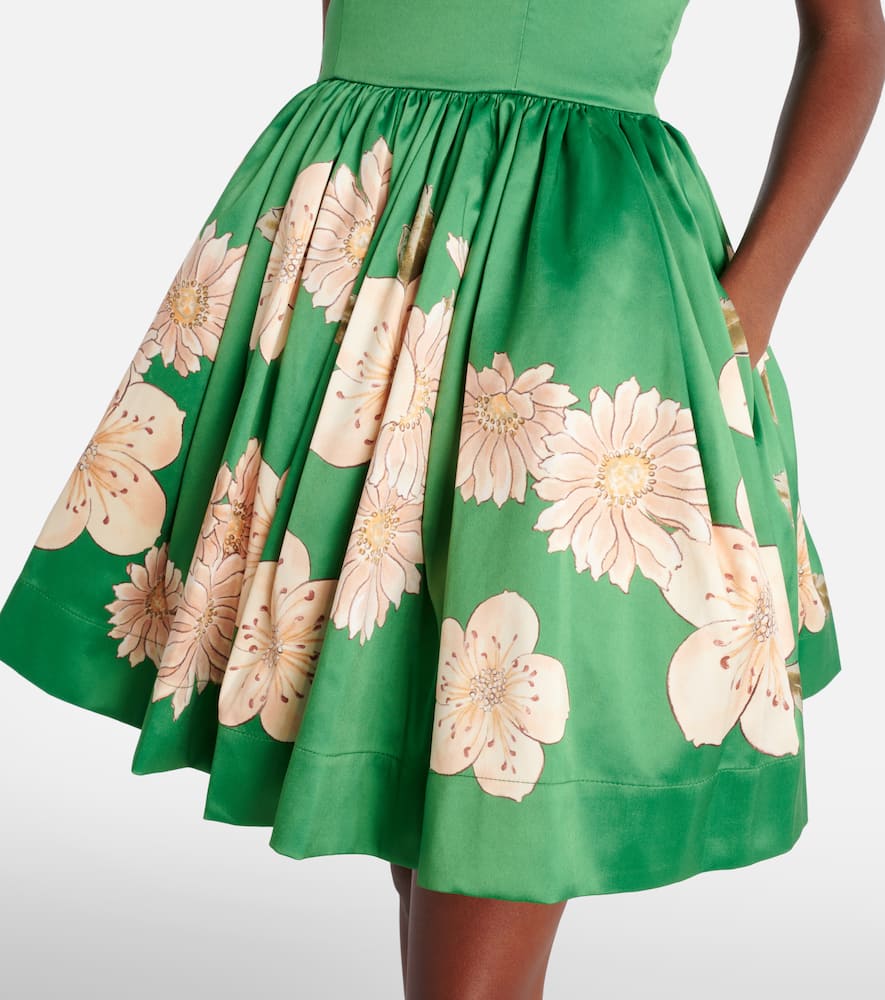 Alémais Floral gathered minidress