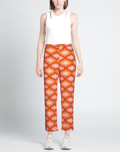 Woman Pants Orange Size L Viscose