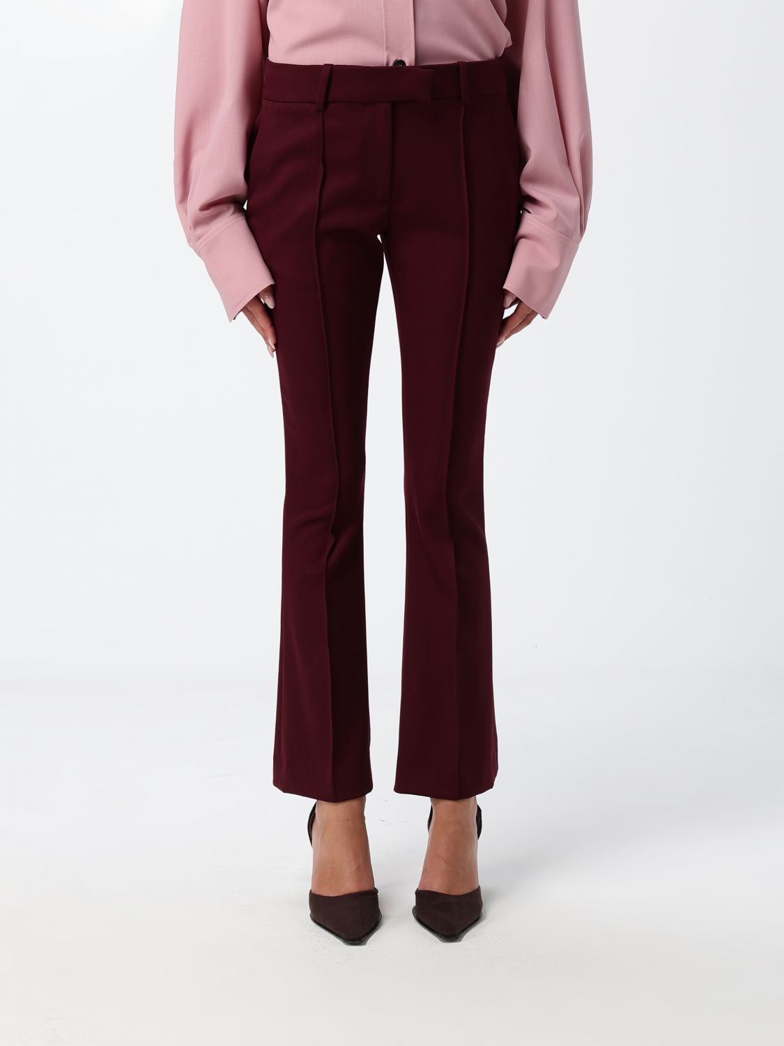 Pants Woman color Burgundy