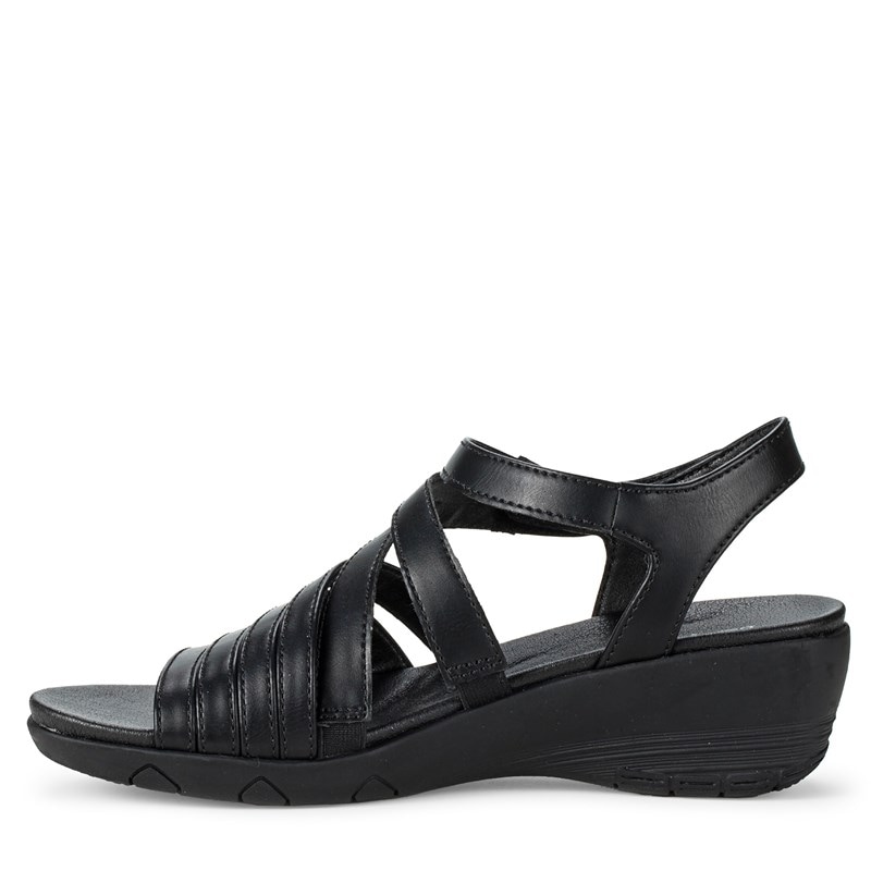 Women's Harlean Wedge Sandals (Black)