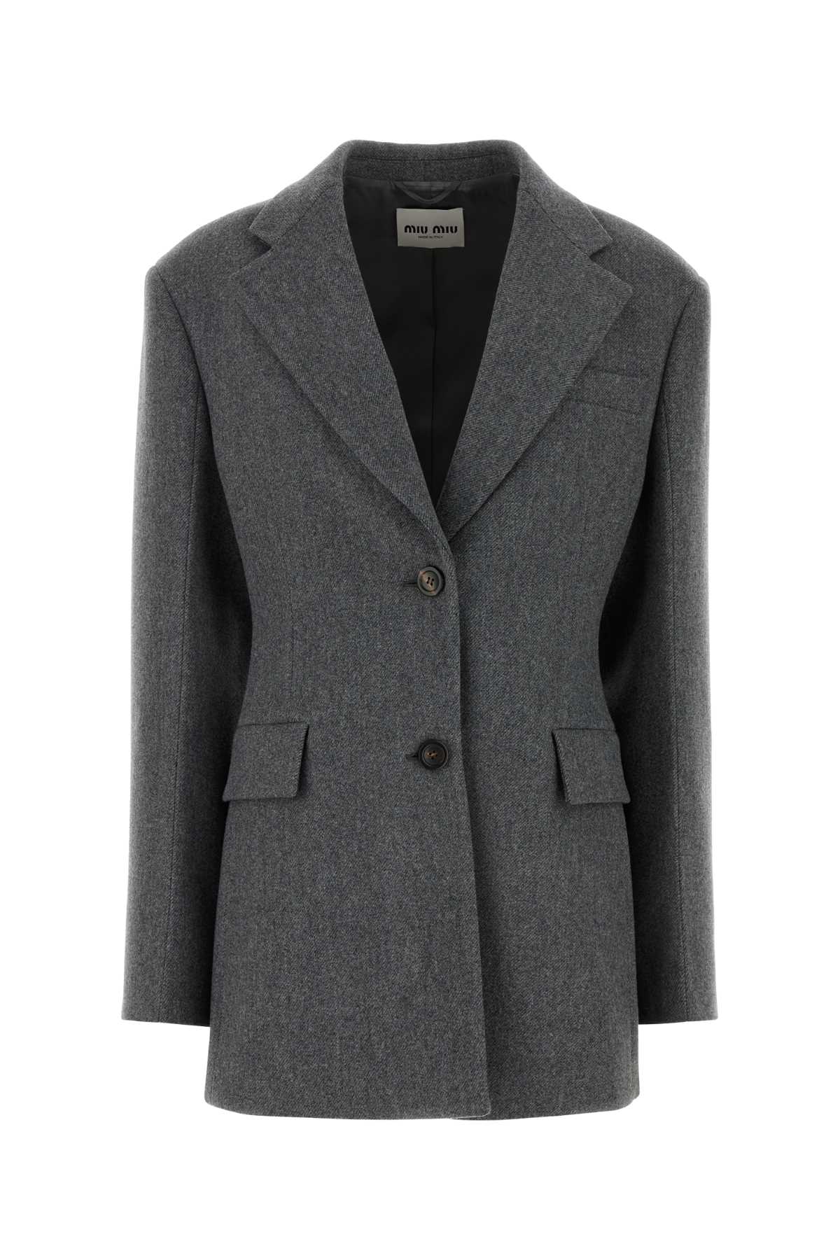 Wool Blazer — Gray