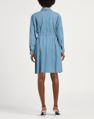 Actitude By Twinset Woman Mini dress Blue Size L Lyocell, Polyester