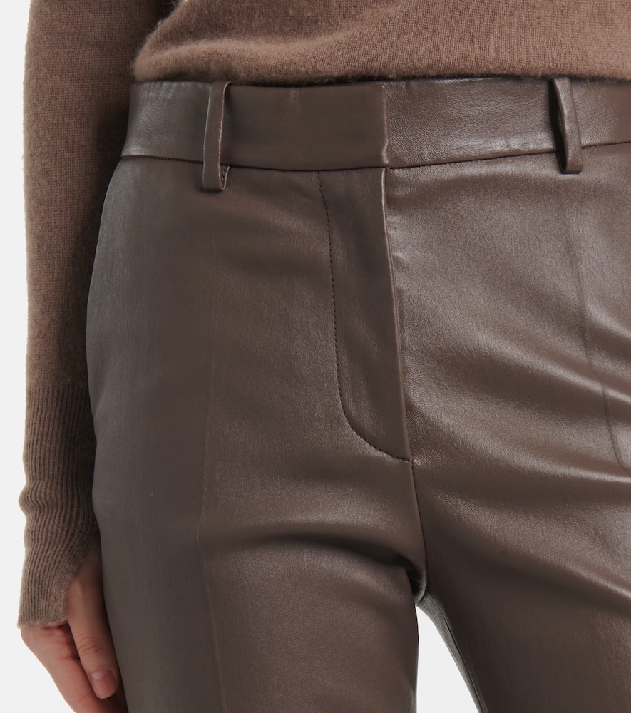 Coleman leather slim pants
