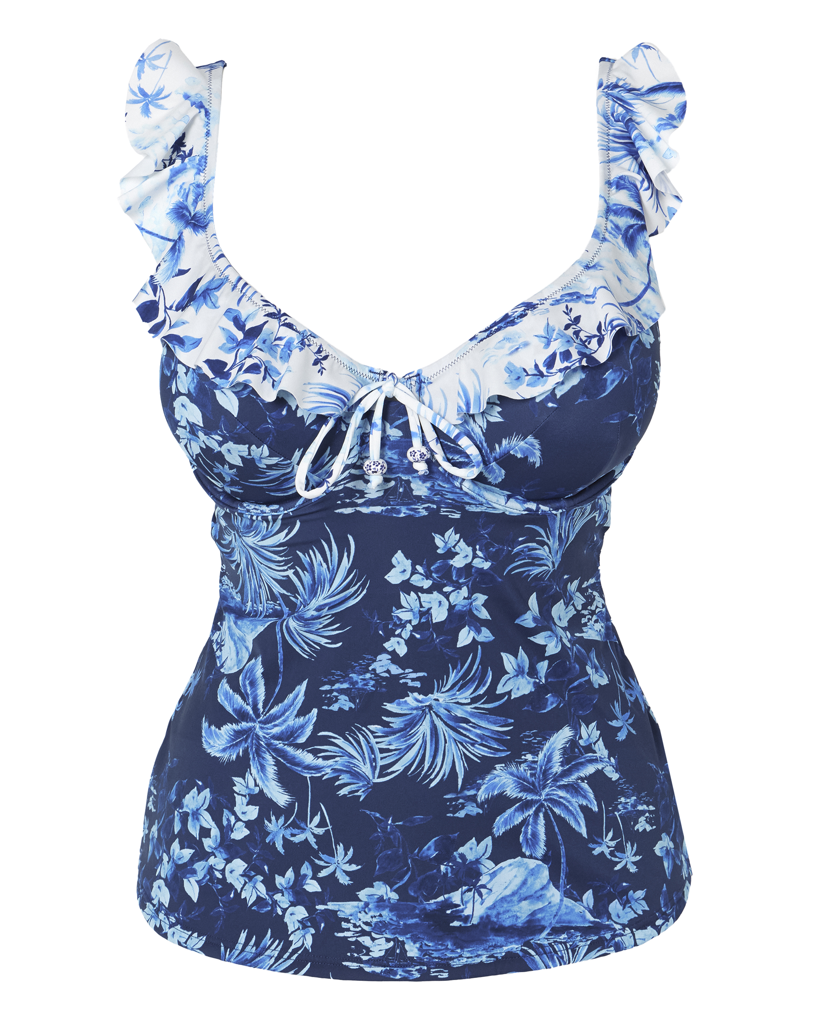 Lisbon Frill Tankini Top