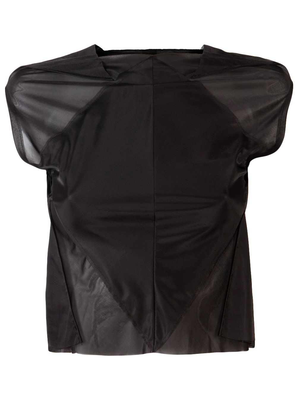 Fitted sheer top - Black