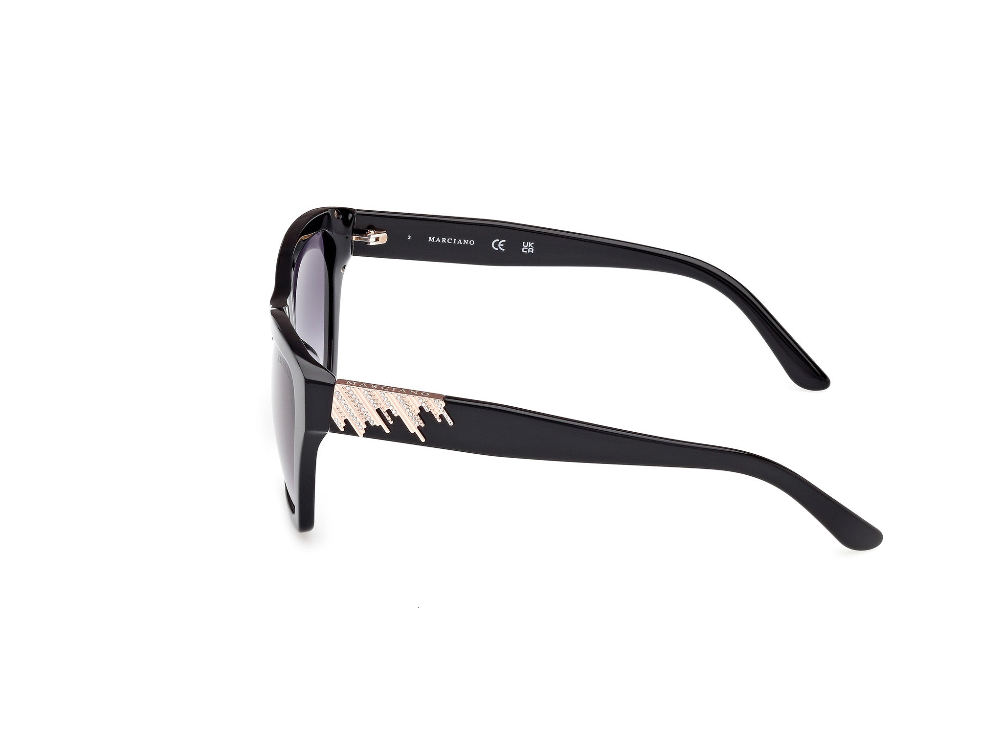 Guess by Marciano Woman Guess by Marciano GM00024 01B Sunglasses Acetate Black Smoke Squared Norma