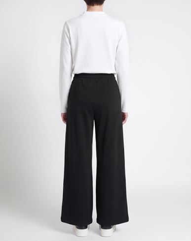 Woman Pants Black Size M Cotton, Elastane