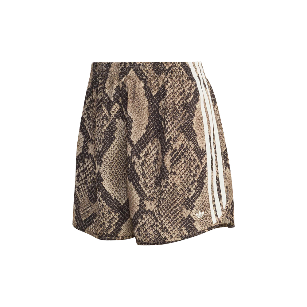 Snake Print Satin Shorts