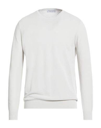 Man Sweater Light grey Size L Cotton
