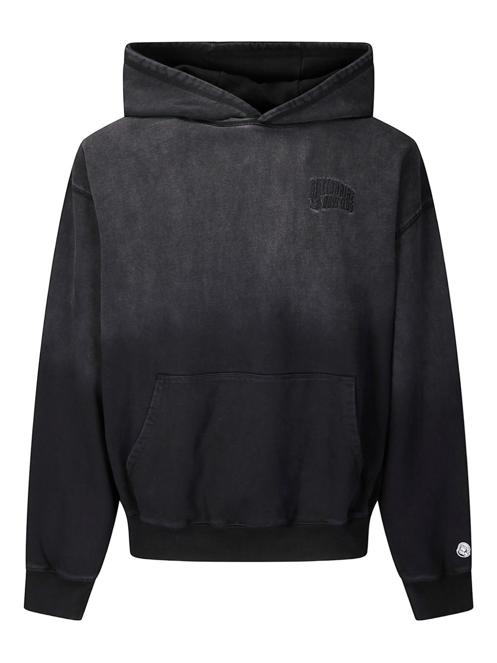 Embroidered-logo hoodie - Black