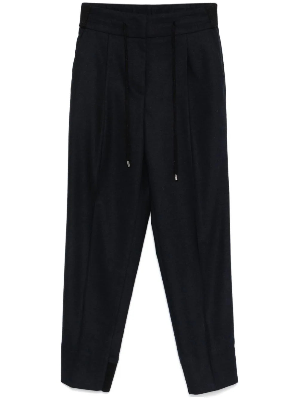 Flannel Trousers — Navy