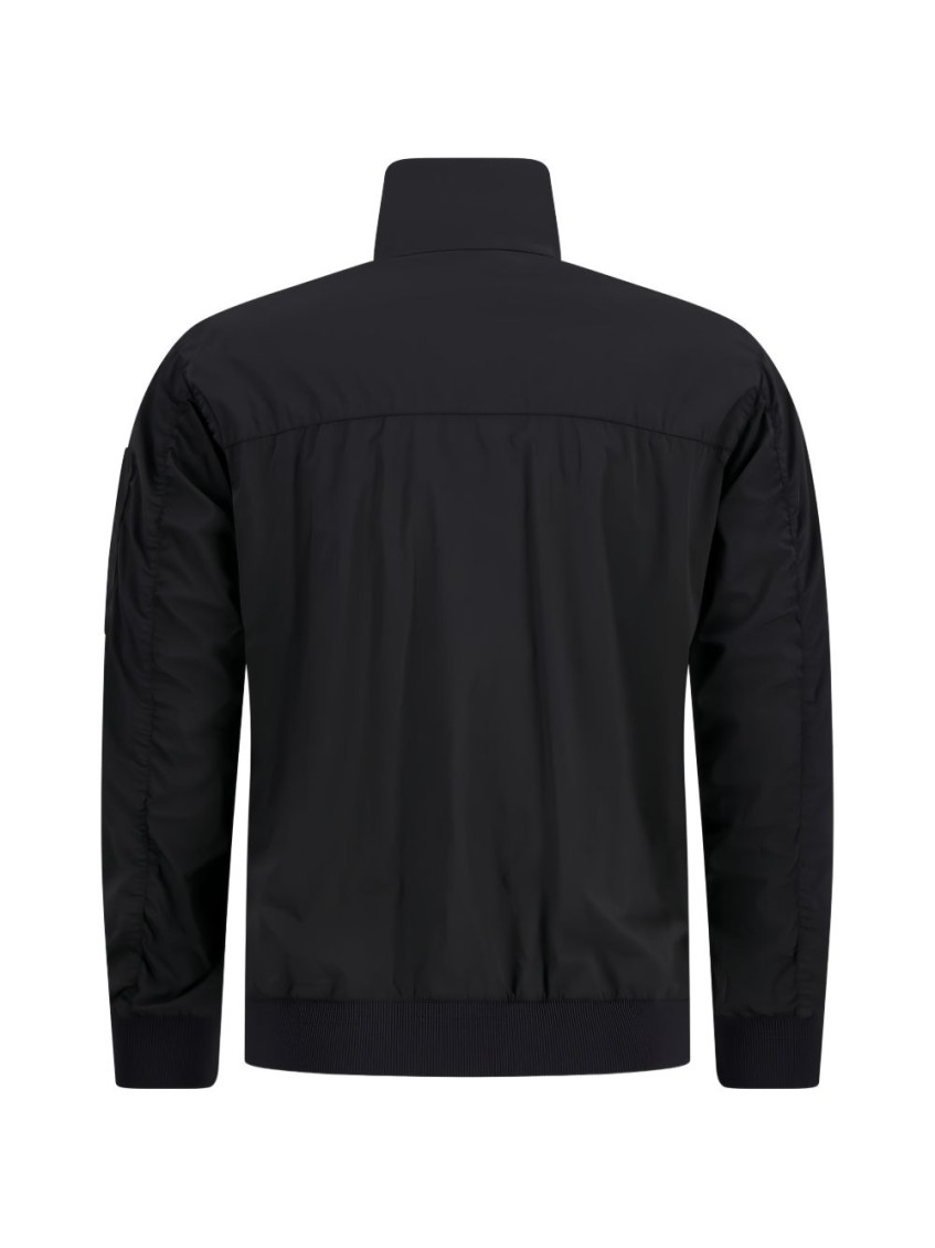 C. P. Company Black nylon Jacket With Front Closure And Tech Fabric Pockets For Men