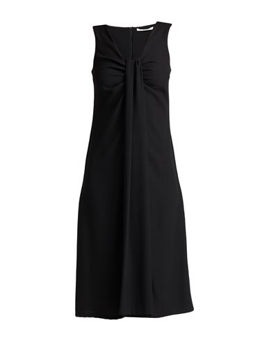 Woman Midi dress Black Size 4 Viscose