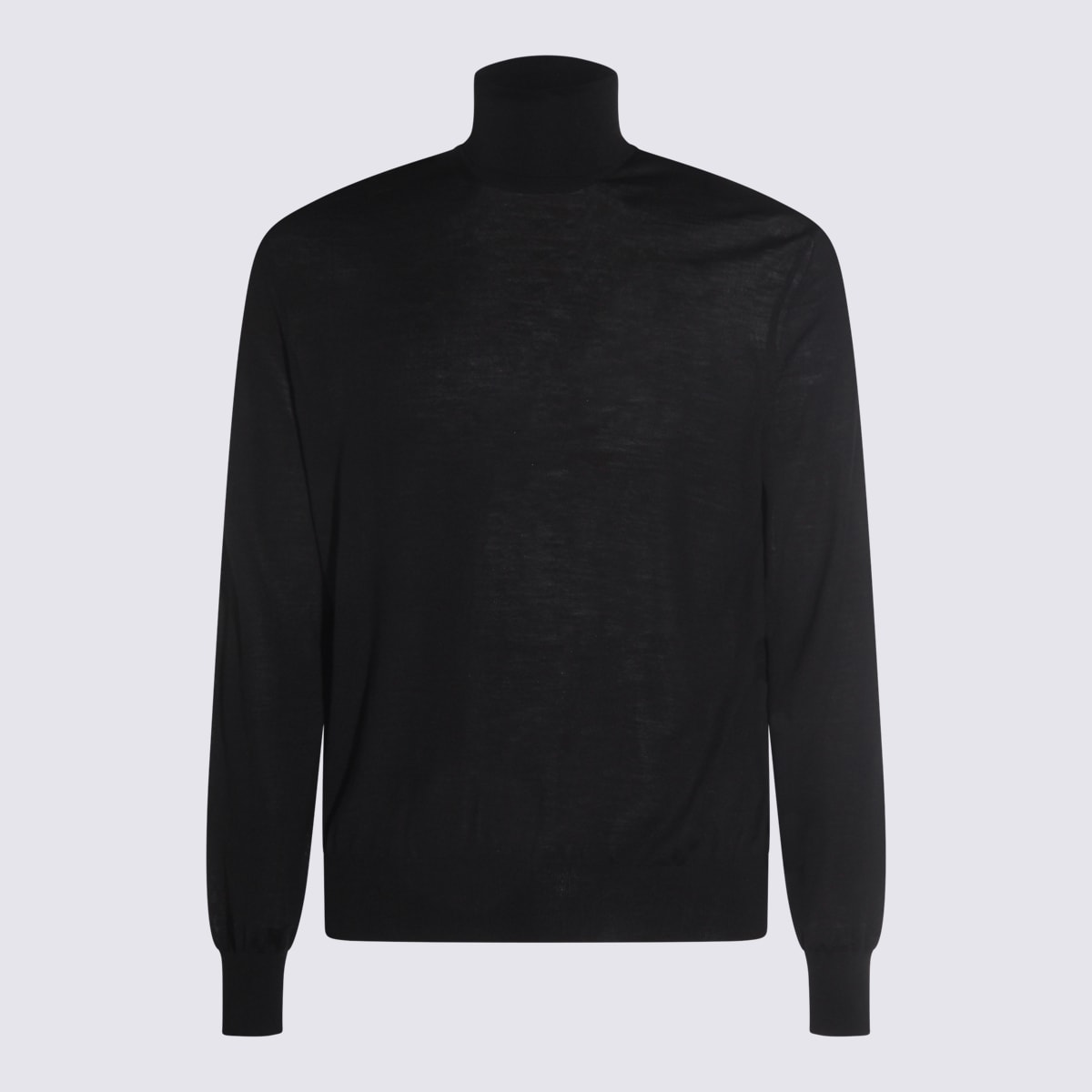 Black Wool Knitwear