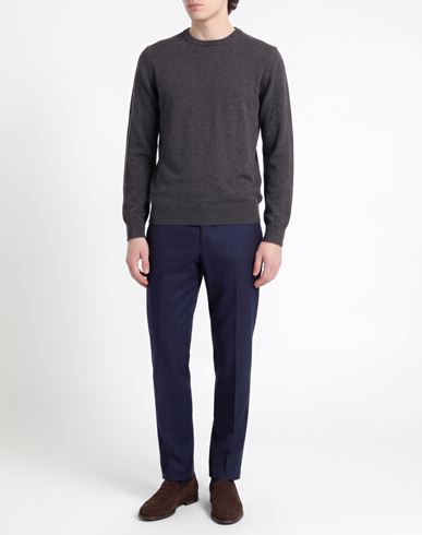 Man Sweater Charcoal Size XXL Wool, Polyamide