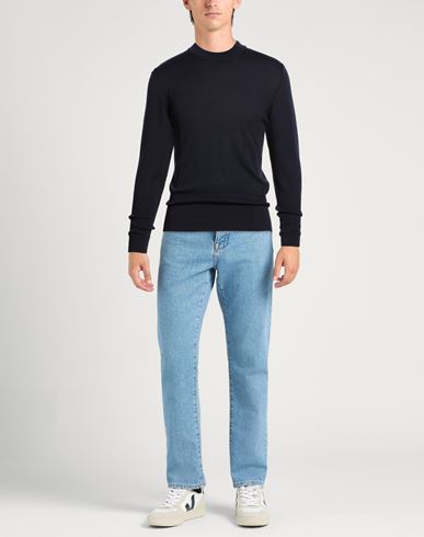 Man Sweater Midnight blue Size 36 Merino Wool, Acrylic