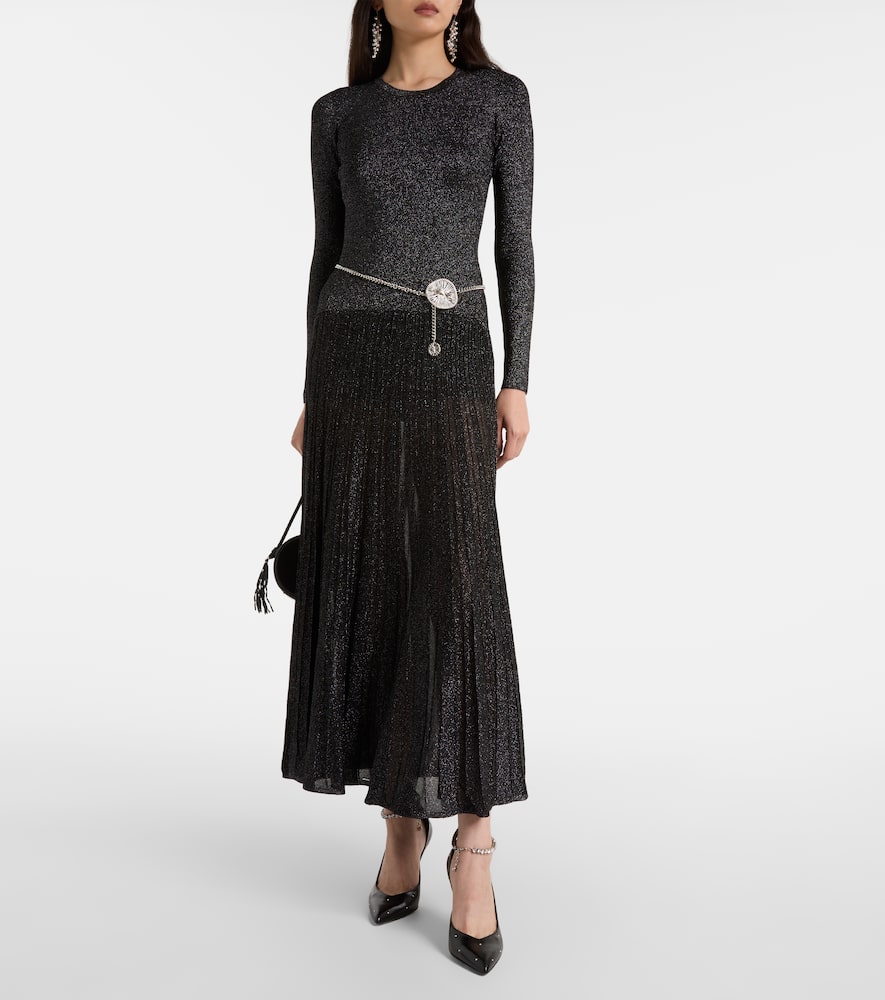 Guetty pleated maxi dress