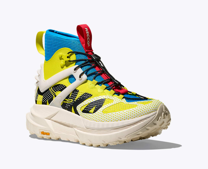 HOKA Mafate X Hike Shoes in Hoka Citrus/Alabaster