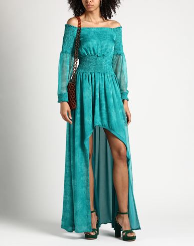 Woman Mini dress Emerald green Size 4 Polyester