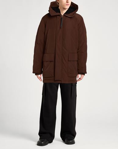 Man Jacket Brown Size L Polyamide