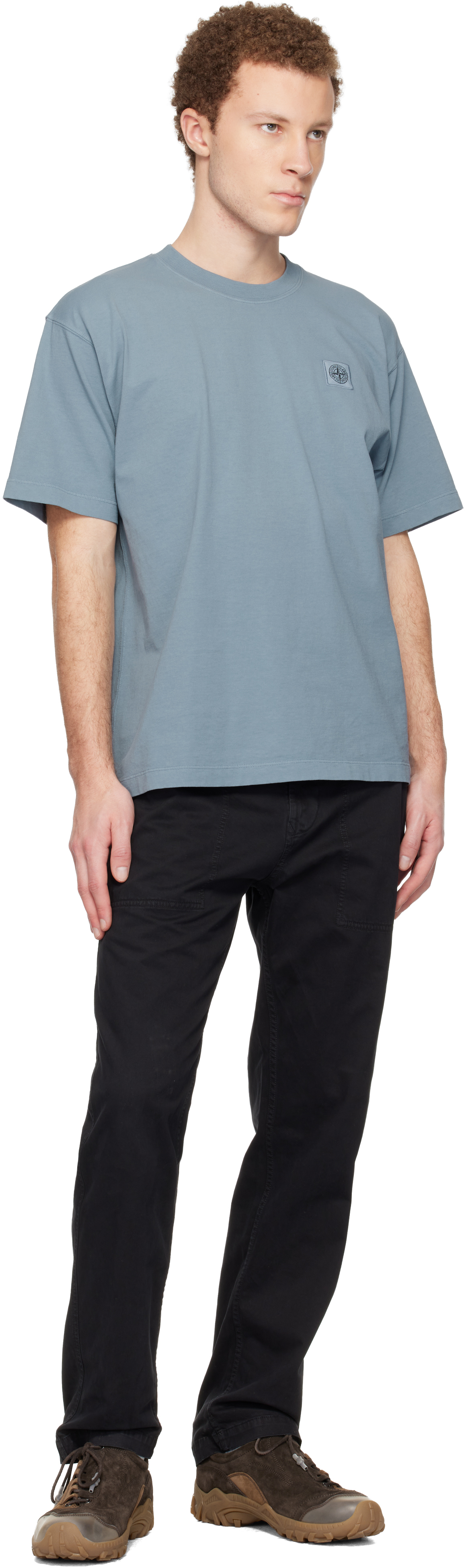 Blue 2100030 Combed Organic Cotton Jersey T-shirt