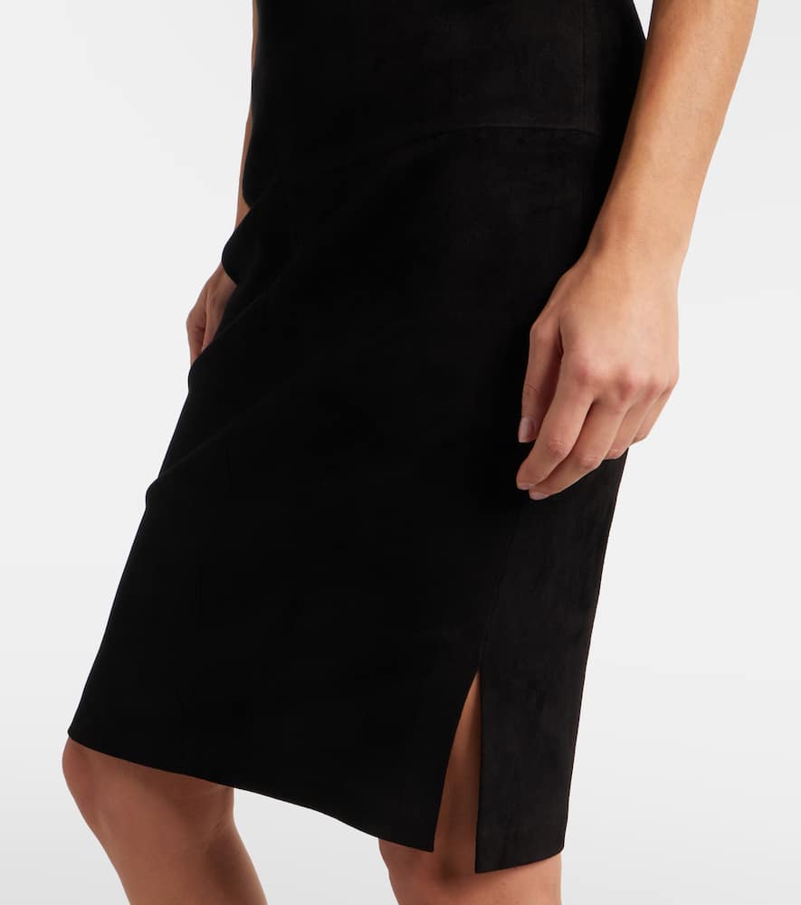 Gin suede midi skirt