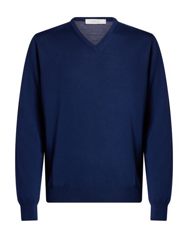 Man Sweater Blue Size 44 Merino Wool