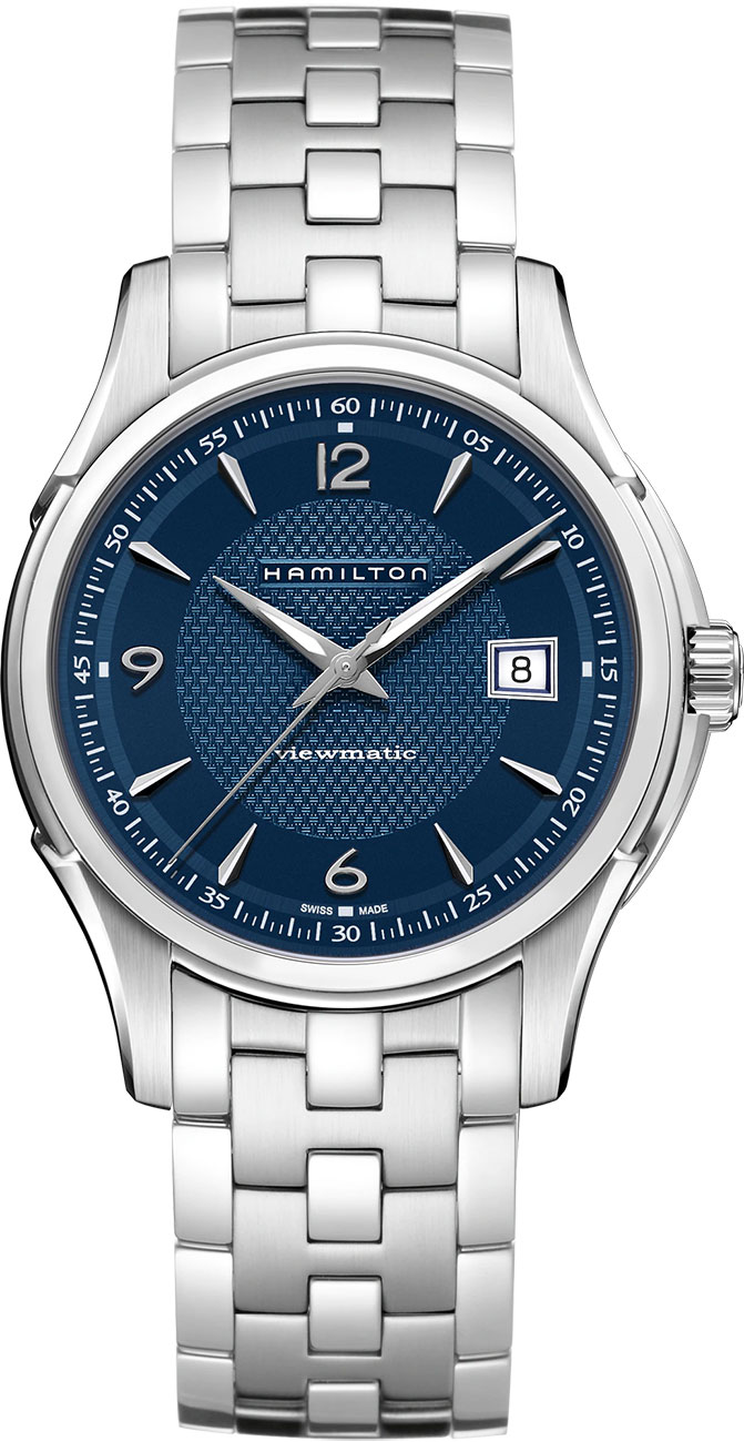 Jazzmaster Viewmatic Automatic Blue Dial Stainless Steel Watch, 40mm
