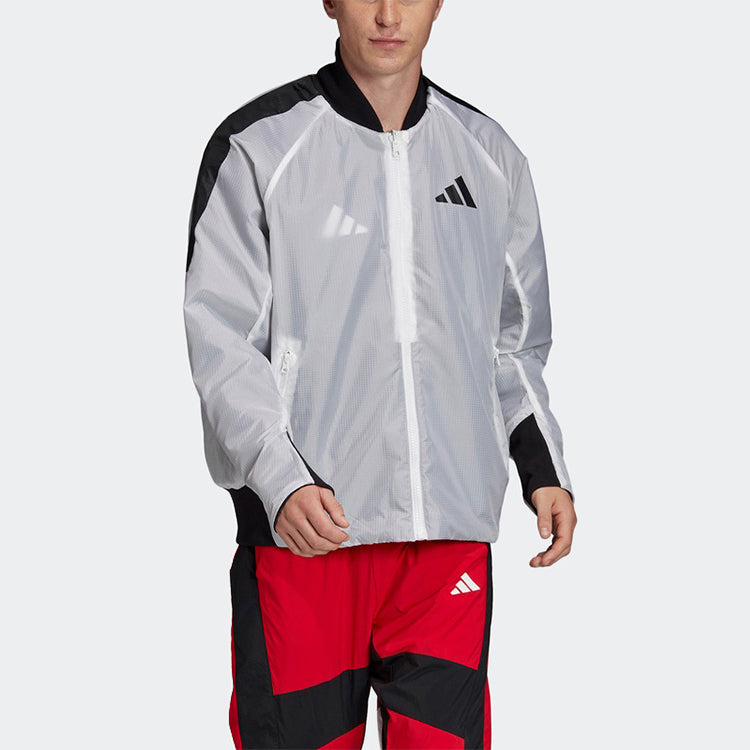 M VRCT OVERSIZE Double Sided Sports Logo Jacket White