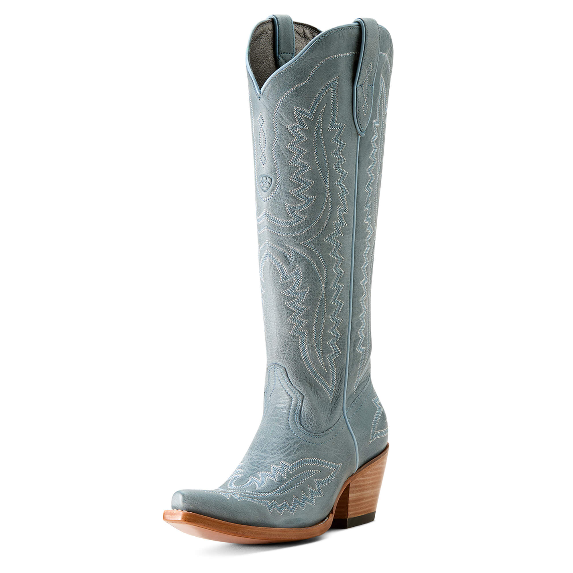 Women's Casanova X Toe Western Boots in Vintage Denim Leather, B Medium Width, Size 3, by Ariat