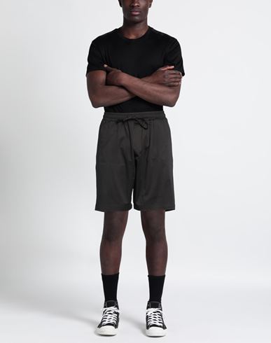 Man Shorts & Bermuda Shorts Black Size L Cotton, Lycra