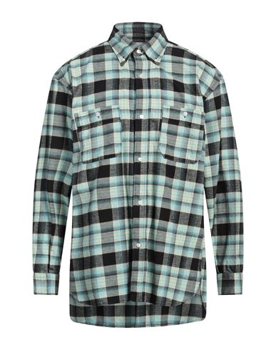 Facetasm Man Shirt Turquoise Size 3 Cotton