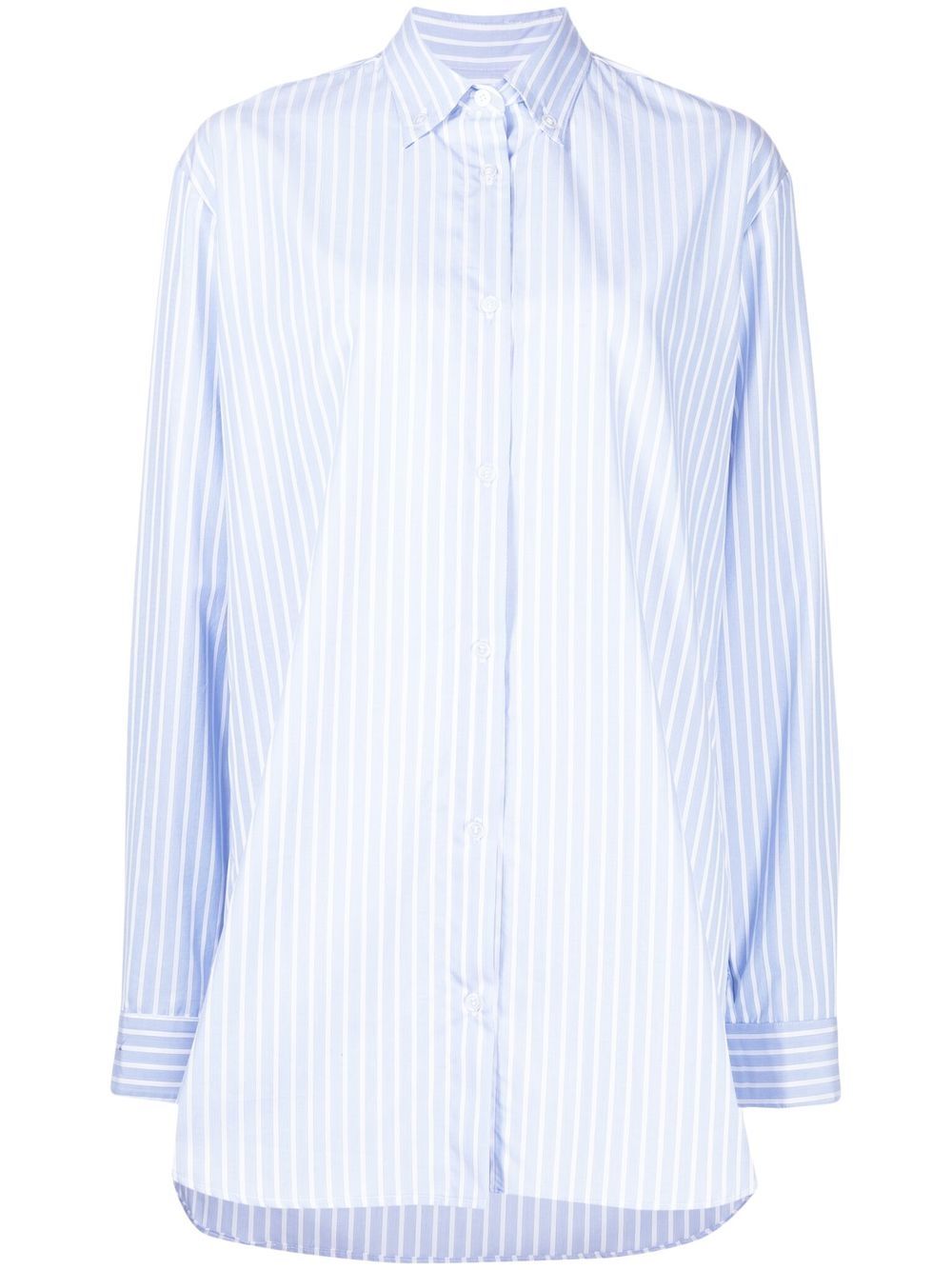 Critic striped oversized shirt - Blue