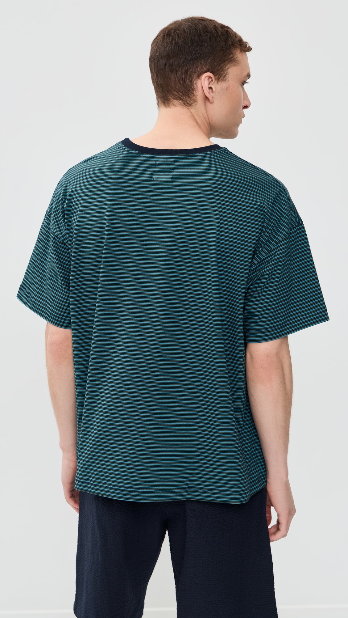 Boxy Paradise Striped Tee Nevermind