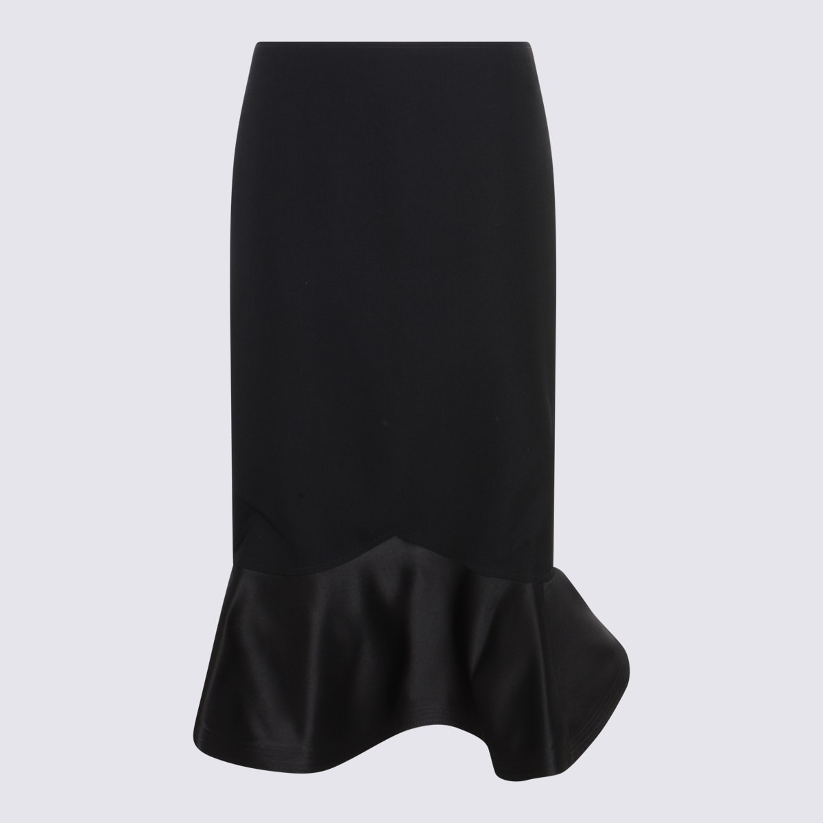 Midi Skirt In Grain De Poud