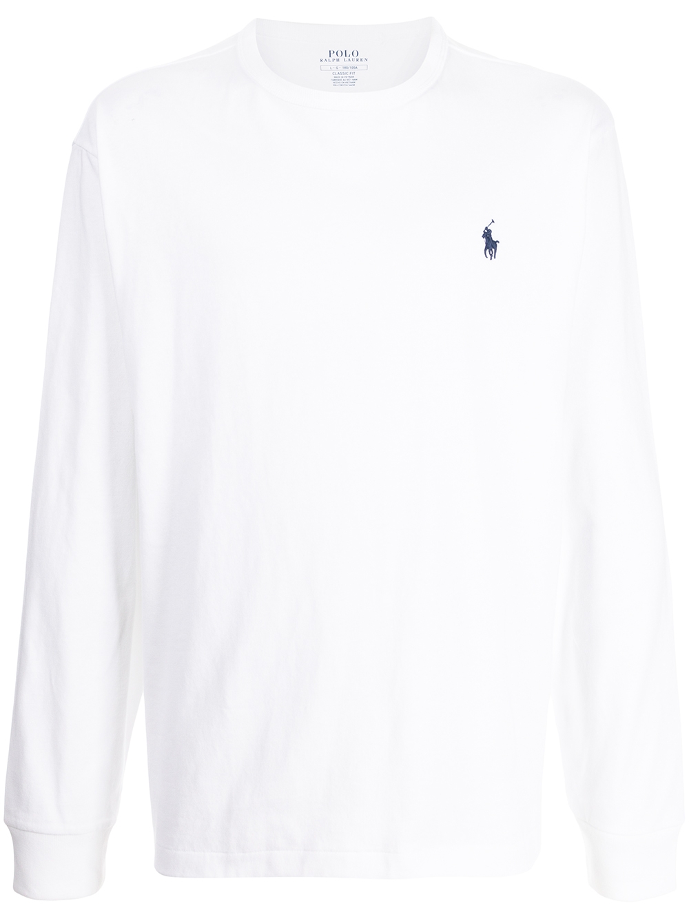 Polo Pony-embroidered cotton T-shirt - White