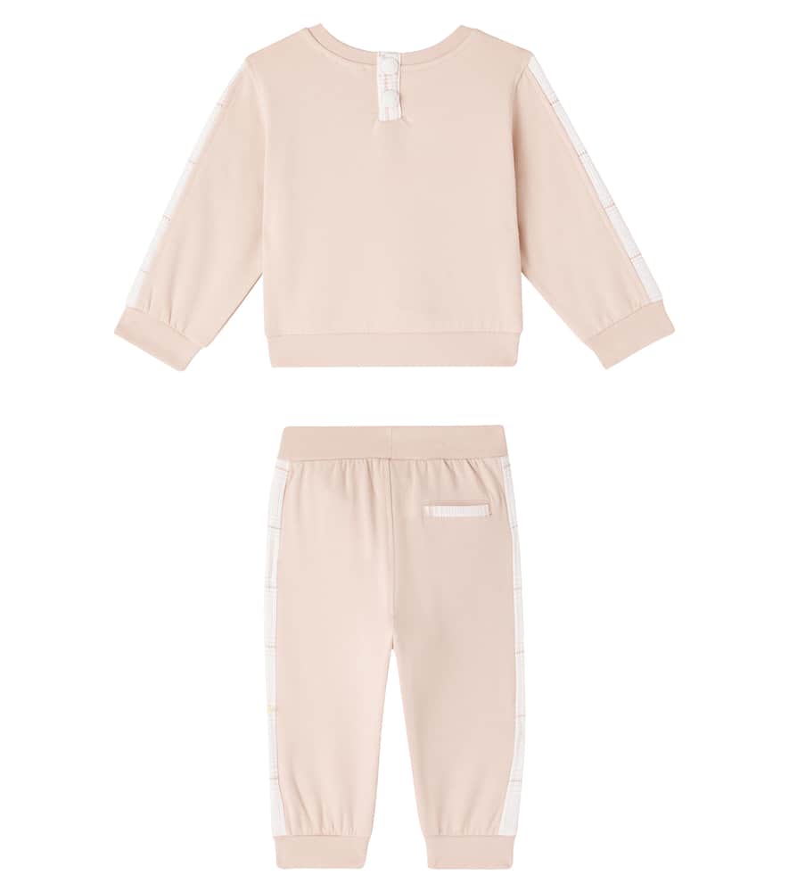 Baby bow-detail sweatshirt and sweatpants set