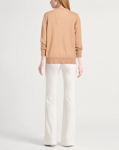 Woman Cardigan Sand Size 6 Cashmere